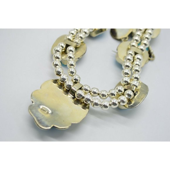 Sleeping Beauty Blue Turquoise Navajo Mexican Silv - Picture 10 of 11